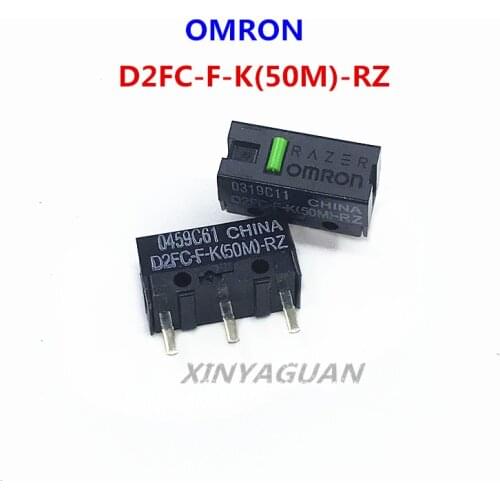 2pcs/lot OMRON Mouse Micro Switch Microswitch D2FC-F-K (50M)-RZ general D2FC-F-7N 10M 20M 50 millions time lifetime