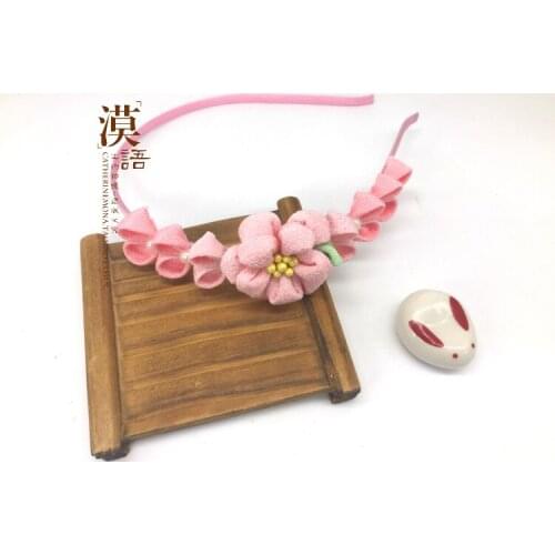 Cute hair accessories Japanese-style Headband Kimono Hair Accessories pink headband