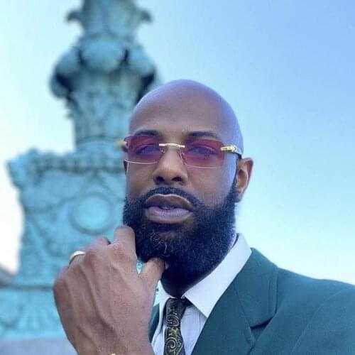 New Fashion Sunglasses For Men Super Clear Rimless Sunglasses Ocean Slice Diamond Cut Glasses Trend Classic Driving Square Gafas