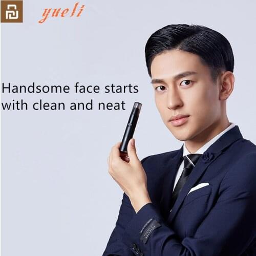 Original Youpin Yueli Electronic Nose Ear Hair Trimmer 360 Degree Rotate Ear Nose Hair Shaver Safe Cleaner Tool for Men Clipper