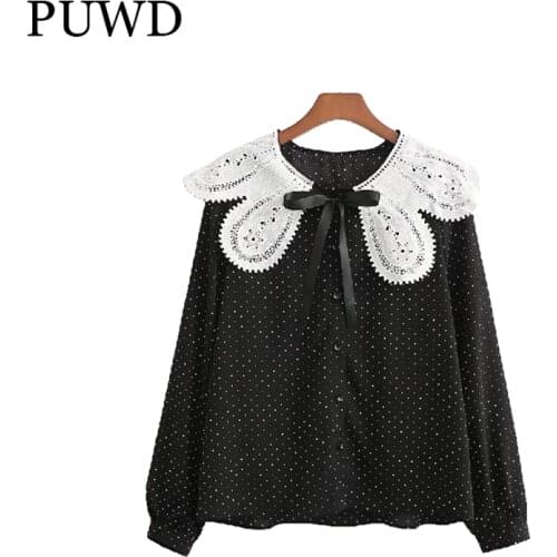 Блузки в горошек PUWD China At AliExpress