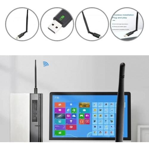 Wide Compatiblity Lightweight Dual Band WiFi Ethernet Dongle for Computer