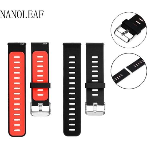 NANOLEAF 22MM Silicone Wristband for Xiaomi Huami Amazfit Huawei Replacemet Watch Band Soft Breathable Bracelet