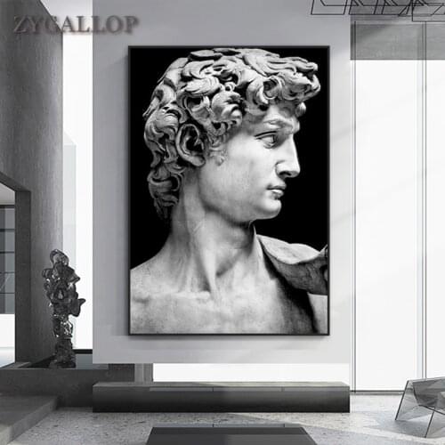 Sculpture of David Canvas Poster On the Wall Nordic Canvas Art Painting Modern Wall Art Decorative Picture For Living Room Decor