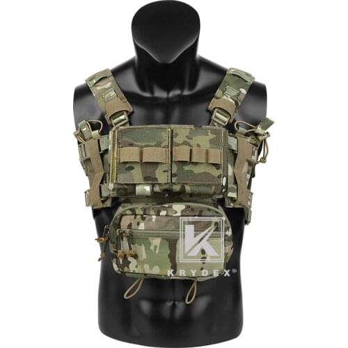 KRYDEX MK3 Tactical Classis Chest Rig w/ Magazine Pouch For Spiritus Airsoft Hunting ulticam Mini Ranger Military Carrier Vest