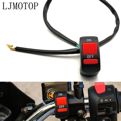 Universal Motorcycle Switches Handlebar Flameout Switch ON OFF Button For Yamaha Y Z80 85 125 250F 450F 250X 250FX 450FX