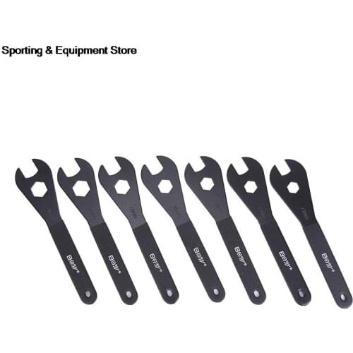 Carbon Steel Bicycle Spanner Wrench Spindle Axle Bicycle Fit for 13mm 14mm 15mm 16mm 17mm 18mm 19mm Cone Bike Repair Tool
