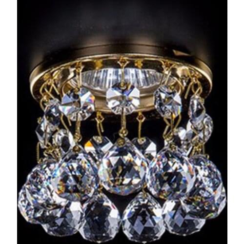 High Quality Dia8*H7.5cm Chandelier Living Room Corridor New Modern LED Mini Crystal Lamps