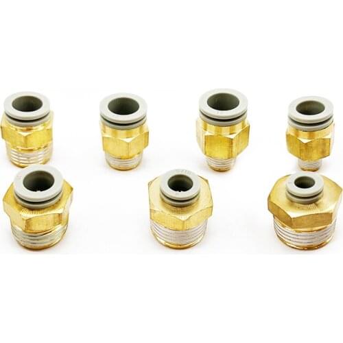 SMC type High quality fitting KQ2H PC type One-touch Male connector External screw straight joint Pneumatic Components