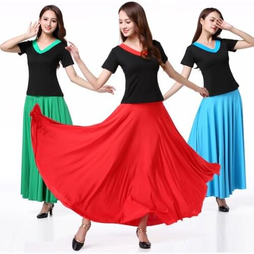Modern Dance Skirt for Women Flamenco Festival Dance Costumes Female Belly Stage Performance Flamengo Ballet Ballroom Costumes