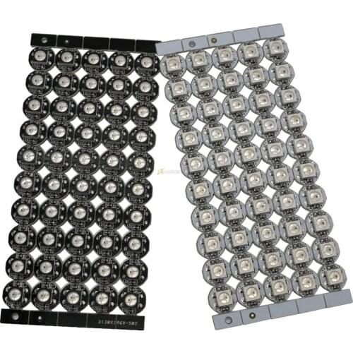 100pcs 5V WS2812B 5050 SMD RGB LED Chip Built-in WS2811 IC Addressable with mini PCB board (10mm*3mm) Heatsink