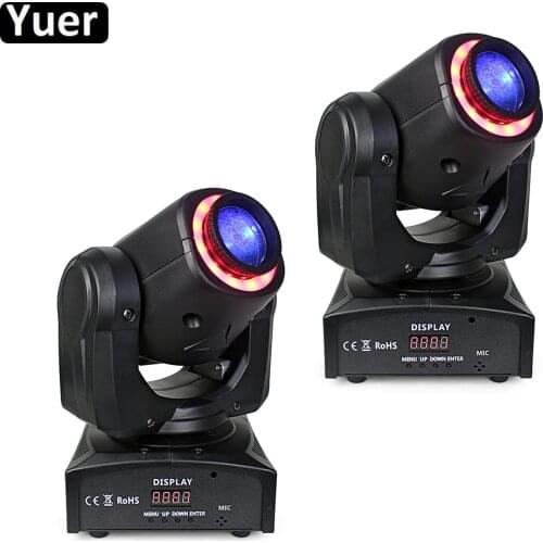 2Pcs/Lot 30W LED Spot Moving Head Lights With Full Color LED Tube Stage Moving Head Light For DJ Disco Club Bar Party DMX512