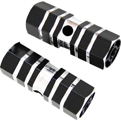 2Pcs Bicycle Wheel Hexagonal Axle Pedal Aluminum Alloy Foot Stand Stunt Pegs