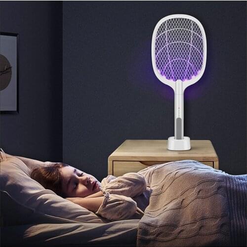 3000V Electric Mosquito Killer Flies Racket 1200mAh USB Killer Rechargeable Bug Zapper Fly Racket Summer Pest Control Products
