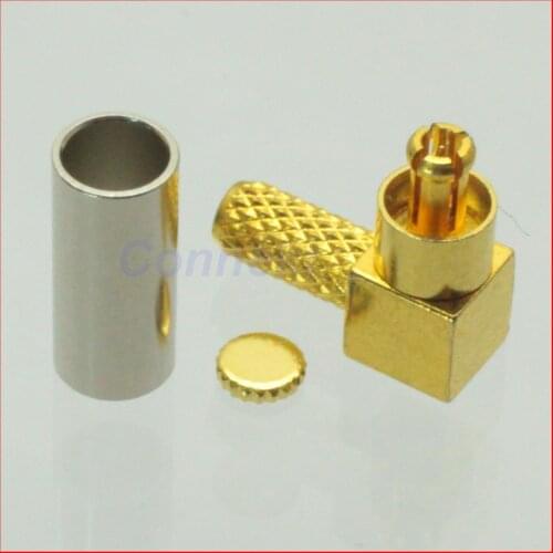 50pcs/lot MC CARD male right angle RG174 LMR100 RG316 RF connector