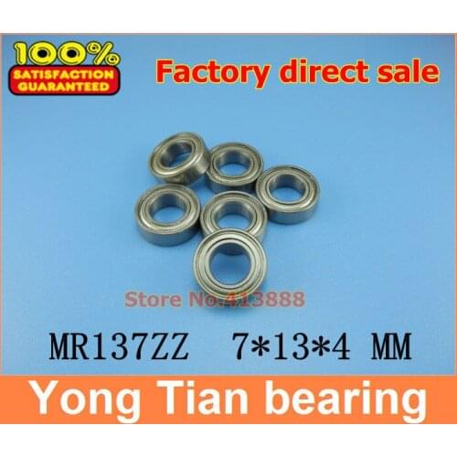 500pcs/lot free shipping Wholesale Double Shielded Miniature Deep Groove Ball Bearings MR137ZZ 7*13*4 mm