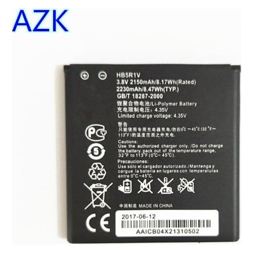 AZK 100% New HB5R1V 2230mAh Battery For Huawei Honor 2 Honor 3 Outdoor U8832D U9508 U8836D Ascent G600 U8950D T8950 C8950D