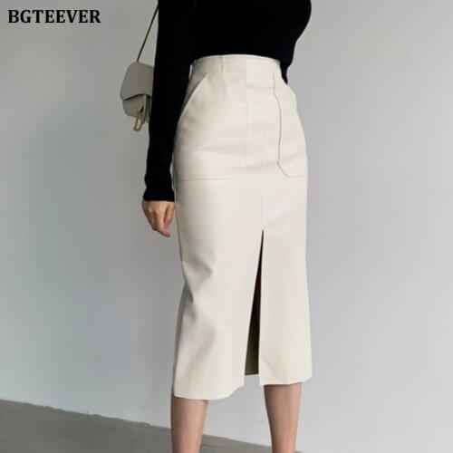 BGTEEVER Midi Pencil Skirts