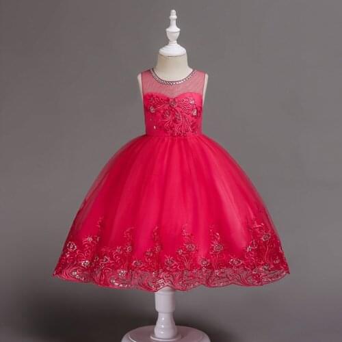 Childrens dress, pettiskirt, flower girl, short princess dress, girls rose color dress, childrens day performance costume