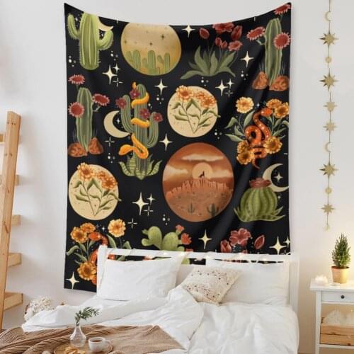 Tapestry Room Decoration Wall Cloth Mandala Decoration Cloth Tapestry Skin-friendly Polyester Machine Washable Hanging Blankets