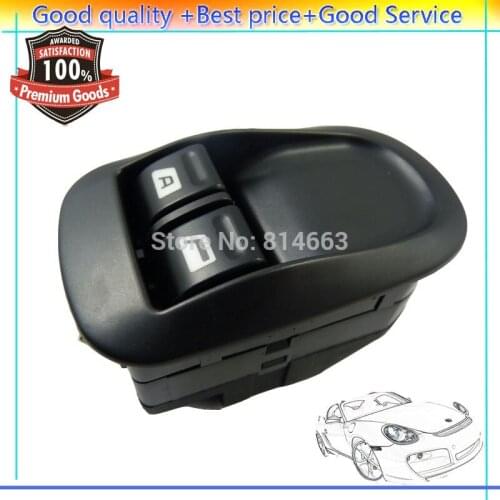 ISANCE MASTER ELECTRIC POWER WINDOW SWITCH MIRROR BLACK FOR PEUGEOT 206 306 6 pins CONNECTOR Left, Front