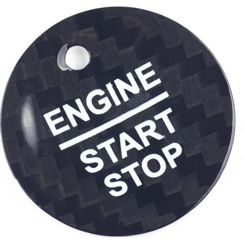 Engine Start Stop Switch Button Sticker Cover Black Plastic Fit For Ford F-150 Escort Edge Mondeo Focus Everest Taurus Explorer