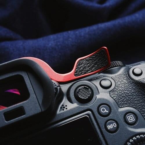 Metal Thumb Rest Finger Thumb Grip With Leather Sticker Hot Shoe Cover For Cannon EOS R6 R5