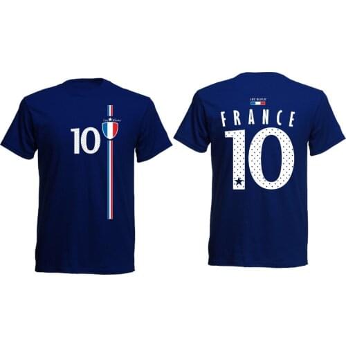 Fashion Round Neck Clothes Footballer Frank Reich T-Shirt Navy St-1 Soccer Jersey Trikot France Number 10 MenS T Shirt