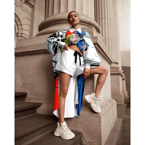 Cool Girl BF Style Tie Dye Two Piece Outfits Women Sets Clothes 2021 Black Girl Lounge Wear Tracksuits Autumn Summer Streetwear