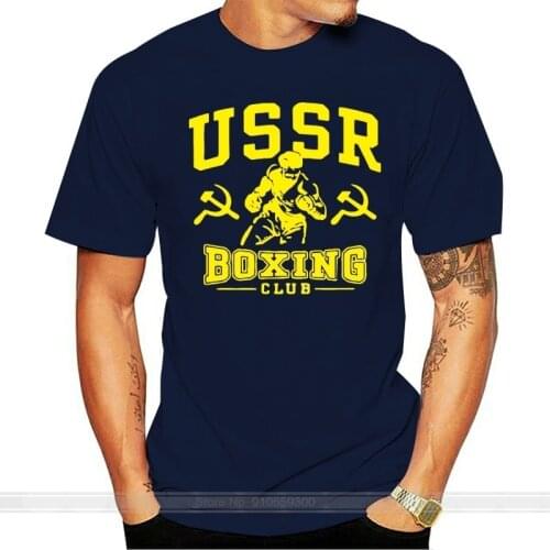 T-Shirt Uomo Rosso Tboxe Ussr Boxing New Arrival T Shirt Casual Men Clothing Nerd T Shirts