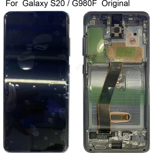 OriginalFor Samsung Galaxy S20 Lcd G980,G980F,G980F/DS with Frame Display Touch Screen Digitizer For Samsung s20 plus G985 G985F