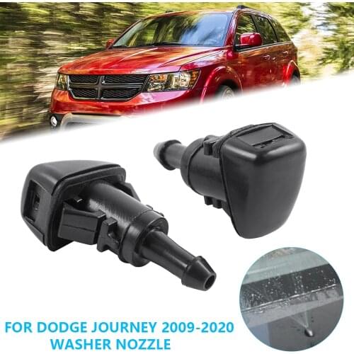 Pair Windshield Wiper Washer Nozzle Spout For Dodge Journey 2009-2020 Dodge Avenger 2008-2011 Chrysler Sebring 2007-2010
