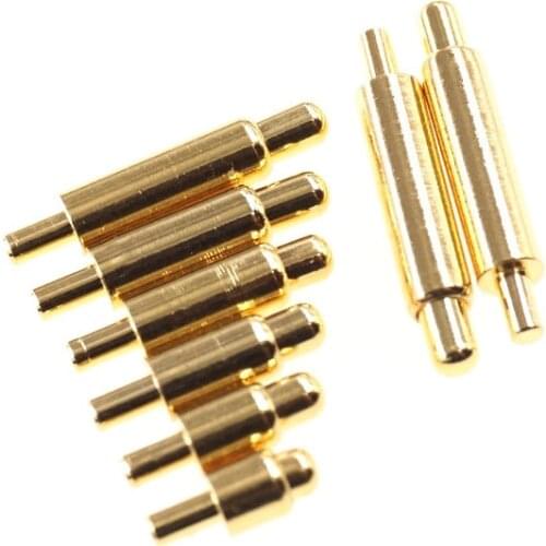 5 pcs Spring Loaded Pogo Pin Connector 3 4 5 6 7 8 9 10 11 12 13 14 15 16 17 18 19 20 mm Height Through Hole PCB Solder Tube 2.0