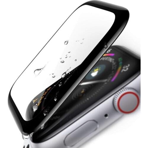 Full Coverage Tempered Glass For Apple watch 4D 3D Curved Surface Film 40mm 44 mm Screen Protector For Apple Series 5 4 44mm