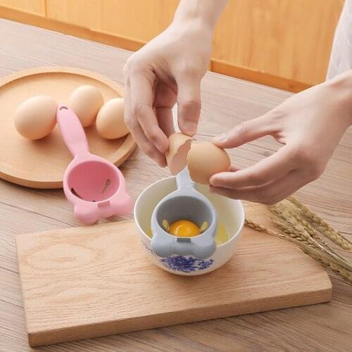 Egg Yolk Separator Cooking Tools Plastic Egg Divider Tools Solid Color Kitchen Accessories Gadget Egg Liquid Filter