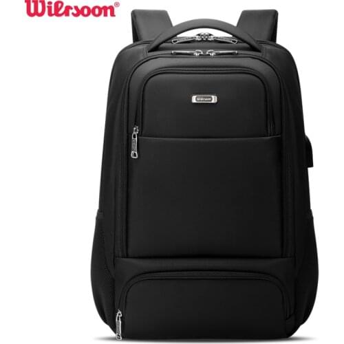 WIERSOON Men Anti theft Waterproof Laptop Backpack 15.6 Inch Daily Work Business Backpack School back pack mochila for women