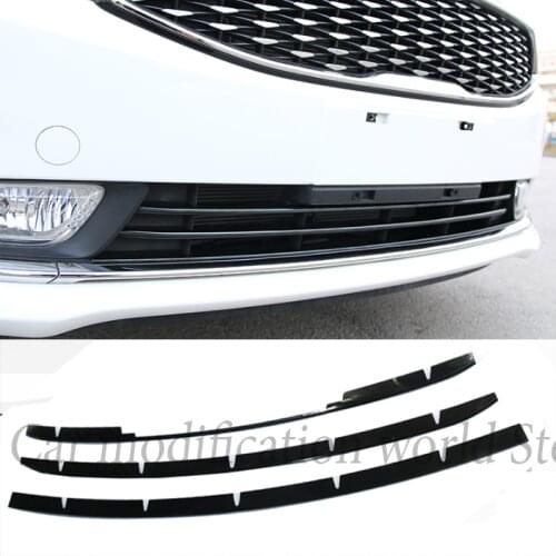 Silver Front Bumper Grille Car Exterior Grill Stainless Steel For Kia K3 2016-2017