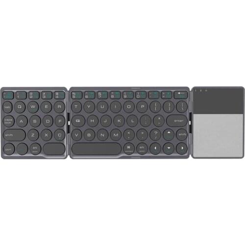 Foldable Bluetooth Keyboard,Ultra-Light Portable Wireless Bluetooth Keyboard for iPad, iPhone,IOS, Android and Windows
