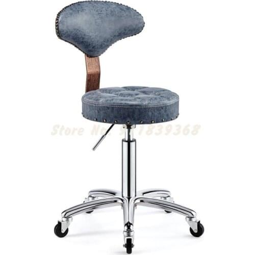 Beauty Chair Bar Chair Front Desk Chair Rotatable Bar Chair Lift Bar Stool Hairdressing Stool With Back