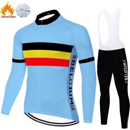2021 Belgium Winter Thermal Fleece Tricota Ciclismo Hombre Ropa Ciclismo Maillot Ciclismo Hombre Roupa Ciclismo Masculino