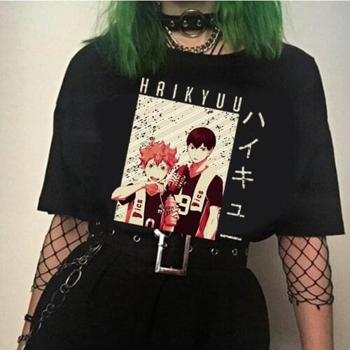 Funny Japan Anime Haikyu T Shirt Men Manga Unisex Streetwear T-shirt Casual Short Sleeve Tshirt Homme