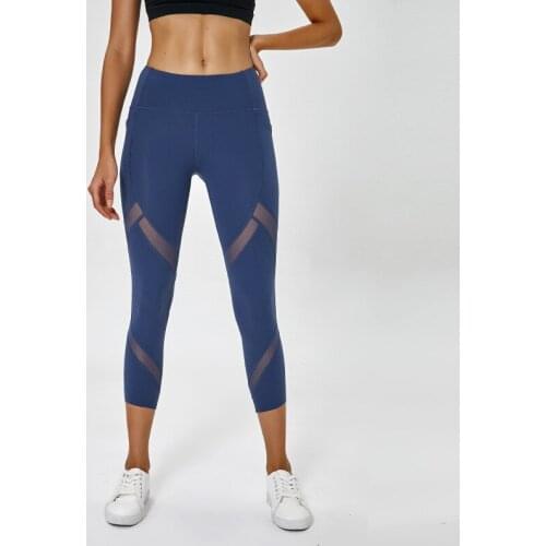 Slimming Hollow Out Yoga Leggings Women Fitness Pants Stretch Sexy Yoga Sport Wear Jogger Female Leggins Breathable Dry Quickly