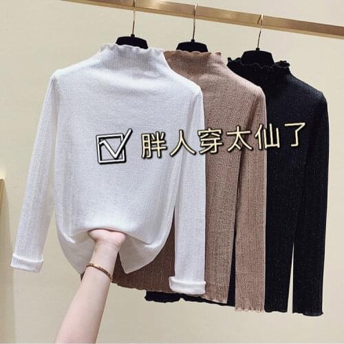 Woman Sweaters Pullover Large Size Womens Wooden Ear Turtleneck Sweater Sweater Top Winter Femme Chandails