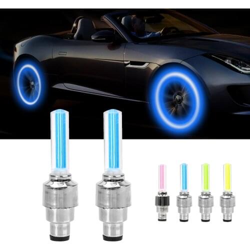 2PCS Car Tyre Valve Cap Light for Toyota Sienta Noah Voxy Esquire VELLFIRE Alphard