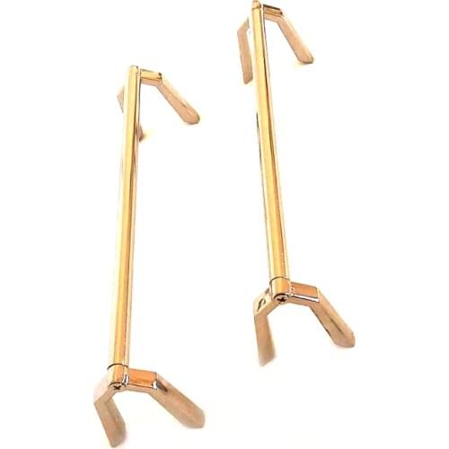 2PCS Women Bag Metal Handle Replacement For Purse Bag Handbag Handles DIY Bag Accessories Women Handles