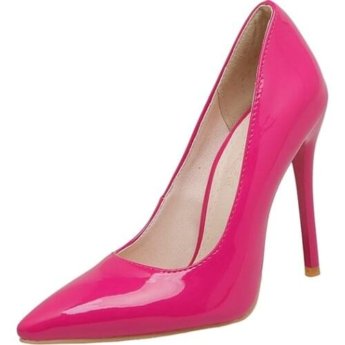 BLXQPYT Extreme High Heels Platform Pumps 11cm Sexy Ladies Wedding Party Stiletto Heels Women Shoes Size 32-48 Pointed Toe A637