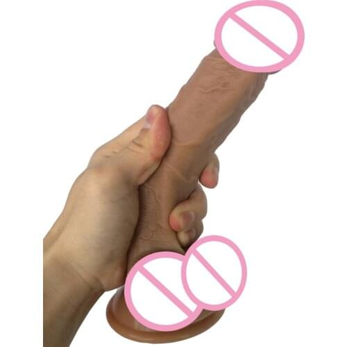 Big Lifelike Silicone Dildo Realistic Suction Cup Dildo Male Artificial Rubber Penis Female Dick Adult Sex Toys For Women Dildo
