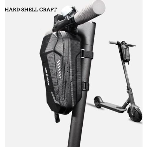 WILD MAN Waterproof EVA Hard Shell 3L Scooter Bag Front Hanging Frame Storage Packs Balance Scooters Folding Bike Accessories