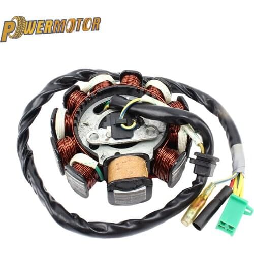 Motorcycle Stator Coil Magneto Generator Replace For GY6-125cc-200cc Engines Magneto Stator Coil Moped ATV Dirt Bike Go Carts