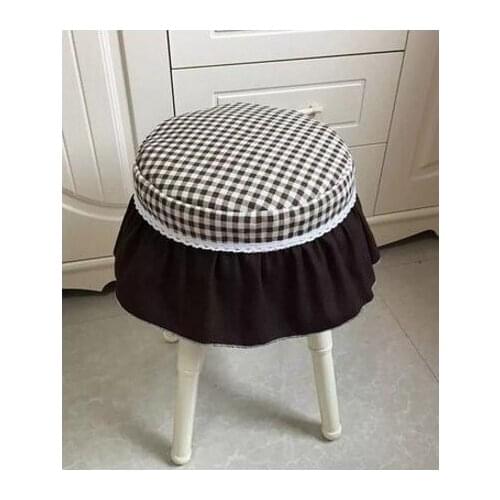 Cotton linen plaid padded cotton seat cushion chair pad seat mat stool cushion home decor